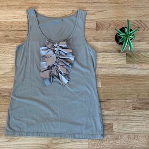 Nordstrom Ruffle Caslon Easy Fit Tee w/Ruffles